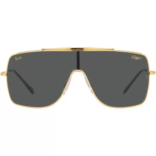 RayBan RB3697 Wings Ii Square SunglassesLegend GoldDark Grey