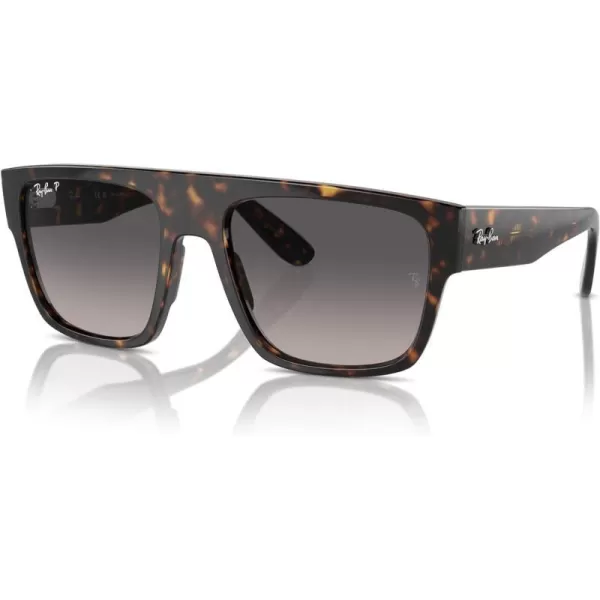 RayBan Rb0360s Drifter Square SunglassesHavanaGrey Gradient Polarized