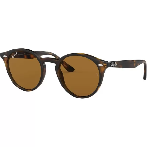 RayBan Rb2180 Round SunglassesLight HavanaPolarized Brown