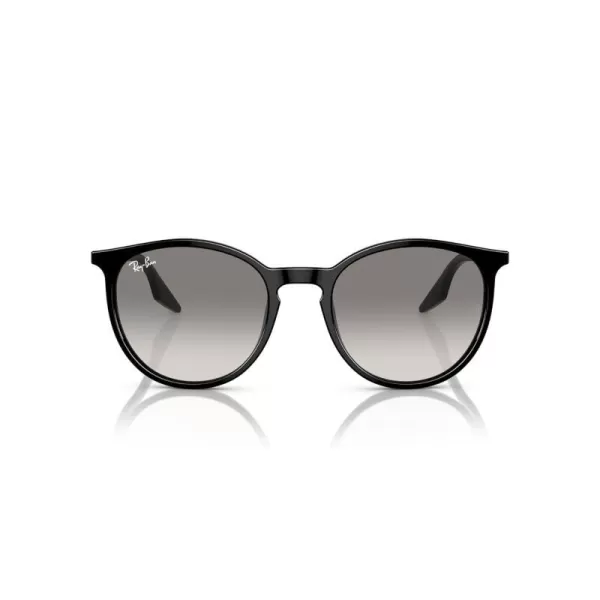 RayBan Rb2204 Round SunglassesBlackClear Gradient Grey