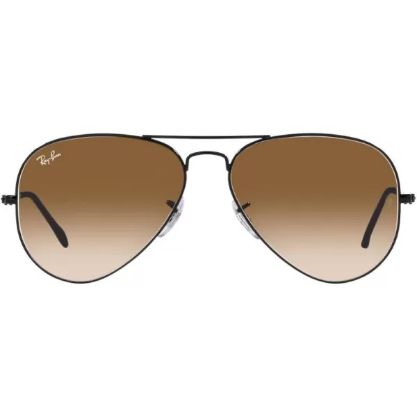 RayBan Rb3025 Classic AviatorBlackClear Gradient Brown