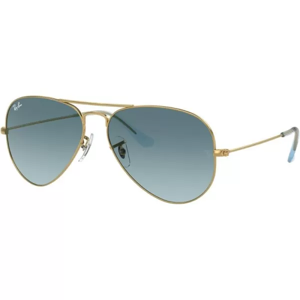 RayBan Rb3025 Classic AviatorGoldBlue Gradient Grey