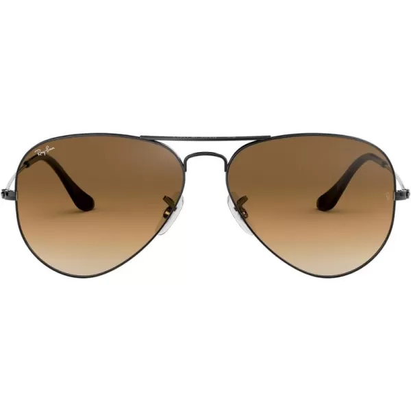 RayBan Rb3025 Classic AviatorGunmetalClear Gradient Brown