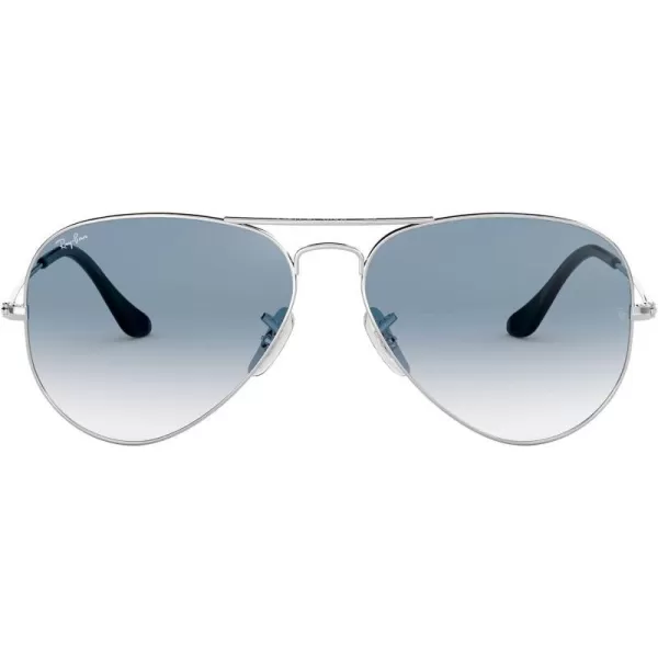 RayBan Rb3025 Classic AviatorSilverClear Gradient Blue