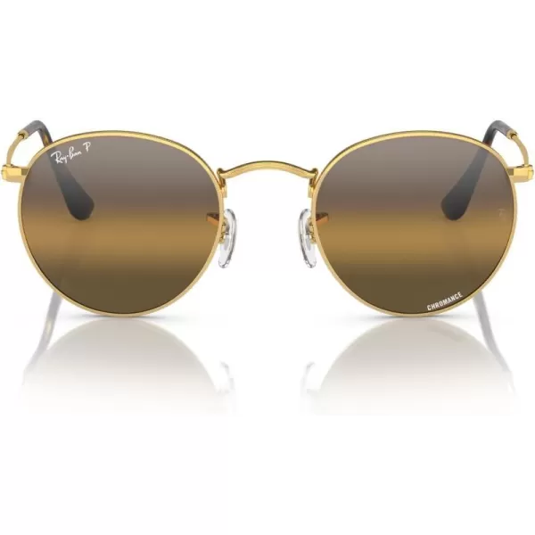 Gold/Clear Gradient Dark Brown Polarized