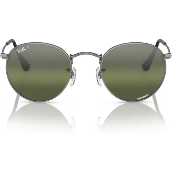 Gunmetal/Clear Gradient Dark Green Polarized