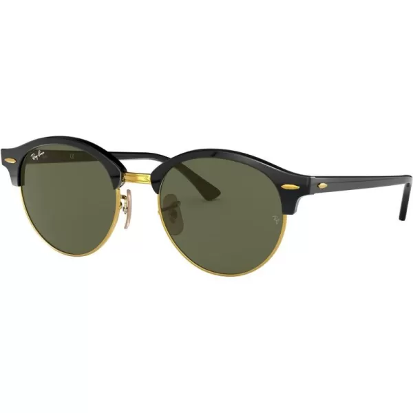 RayBan Rb4246 Clubround Round SunglassesBlackG15 Green