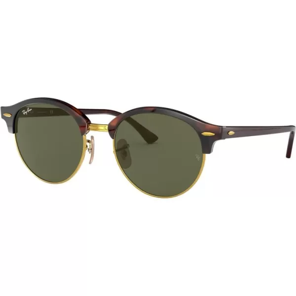 RayBan Rb4246 Clubround Round SunglassesRed HavanaG15 Green