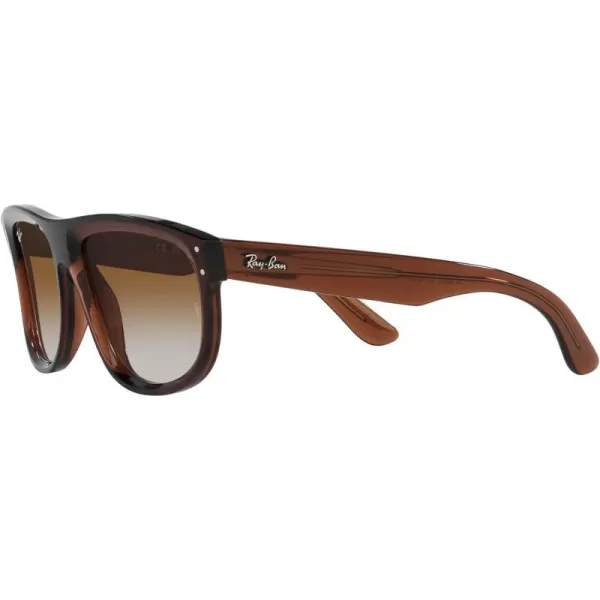 RayBan Rbr0501s Boyfriend Reverse Square SunglassesTransparent BrownClear Gradient Brown