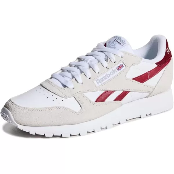 Reebok Classic Leather SneakerPure GreyClassic BurgundyWhite