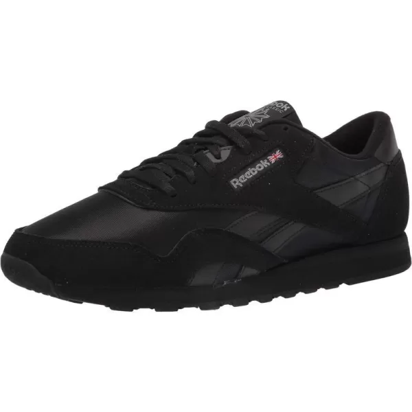 Reebok Mens Classic Nylon SneakerBlackPure Grey