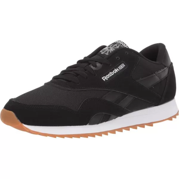 Reebok Mens Classic Nylon SneakerBlackWhiteGreyGum