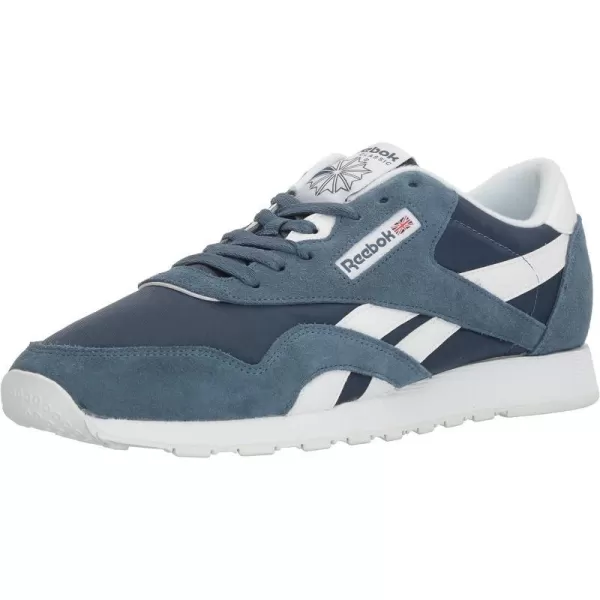 Reebok Mens Classic Nylon SneakerBrave BlueWhite