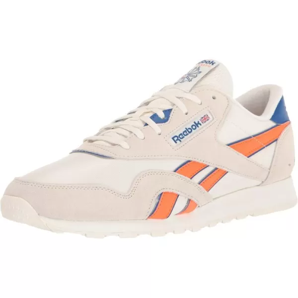 Reebok Mens Classic Nylon SneakerChalkVector BlueSmaora