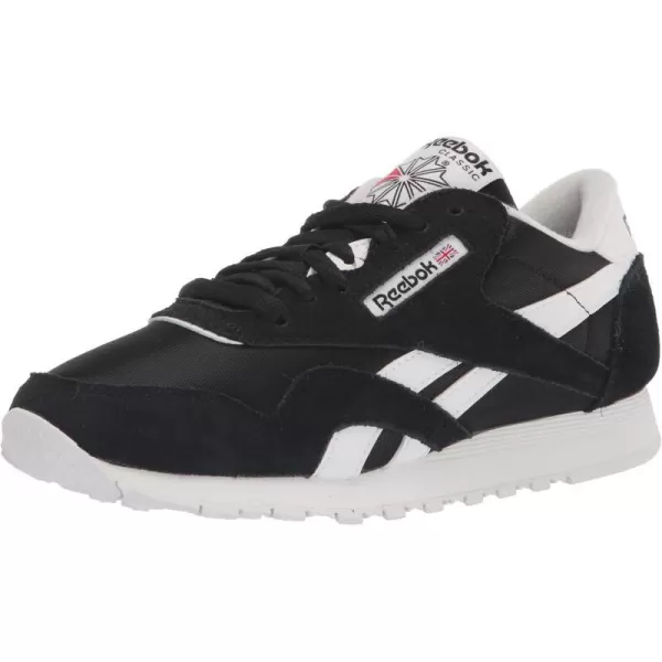 Reebok Mens Classic Nylon SneakerClassic WhiteBlack