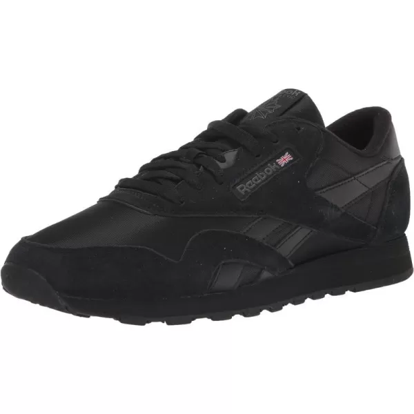 Reebok Mens Classic Nylon SneakerCore BlackPure Grey