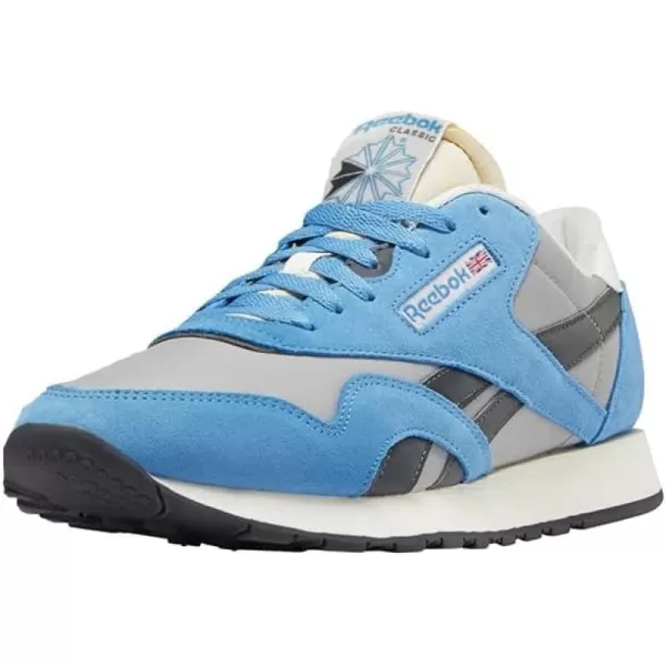 Reebok Mens Classic Nylon SneakerCyanTinTrue GreyChalk