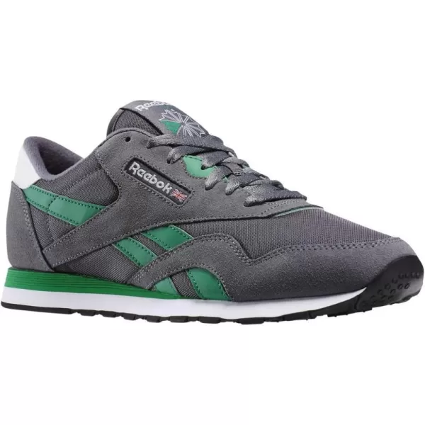 Reebok Mens Classic Nylon SneakerGrau Grn Wei Schwarz Legierung Aschgrau Basil Grn Wei Schwarz