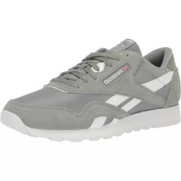 Reebok Mens Classic Nylon SneakerHarmony GreenWhite