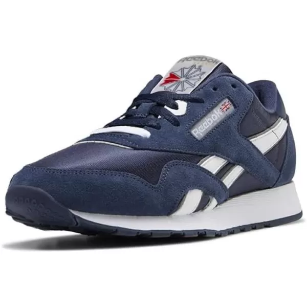 Reebok Mens Classic Nylon SneakerTeam NavyTeam NavyPlatinum