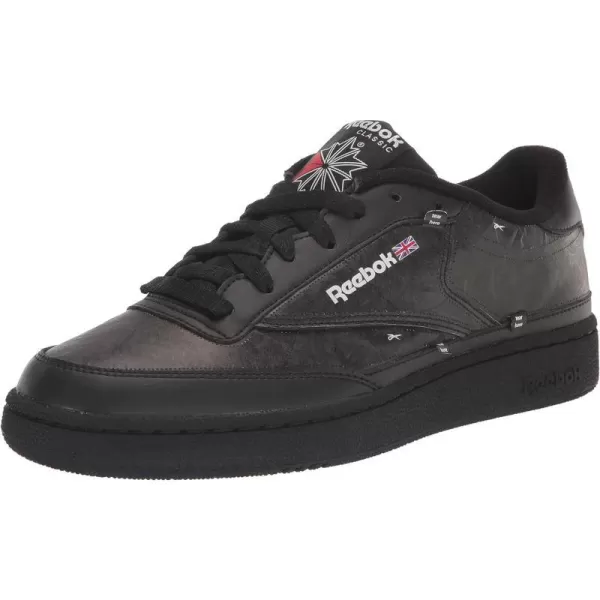 Reebok Mens Club C 85 SneakerBlackWhite