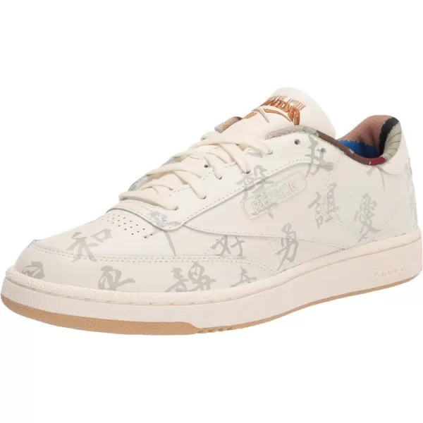 Reebok Mens Club C 85 SneakerClassic WhitePaper WhitePebble