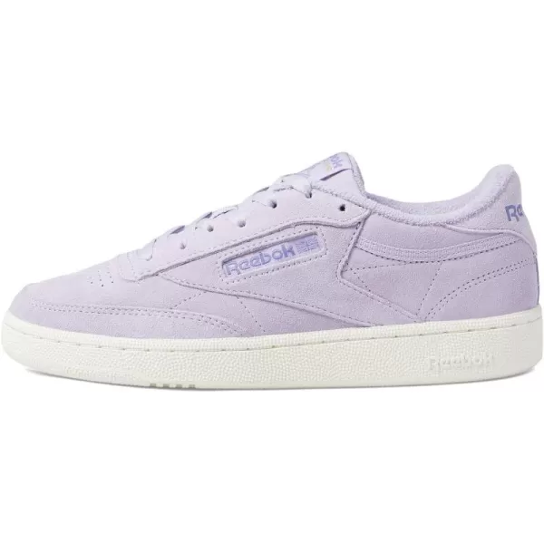 Reebok Mens Club C 85 SneakerPuroasCozy PurpleChalk