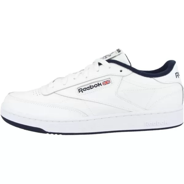 Reebok Mens Club C 85 SneakerWhite Intense WhiteNavy 0