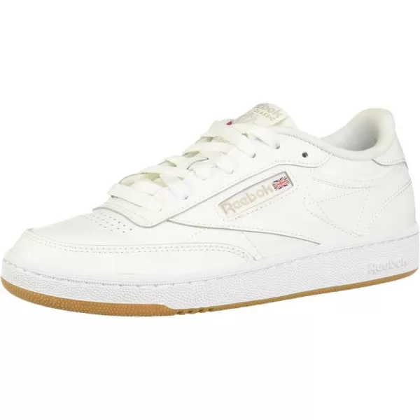 Reebok Mens Club C 85 SneakerWhite WhiteLight GreyGum 0