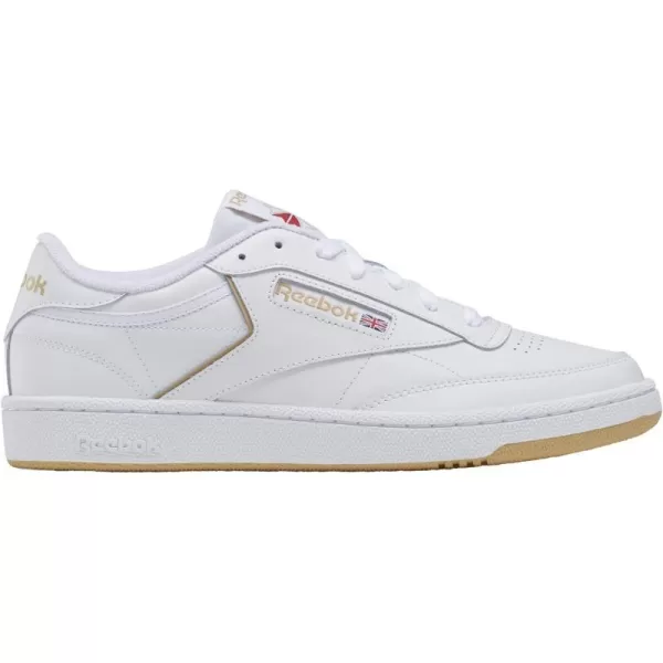 Reebok Mens Club C 85 SneakerWhiteFlash Red