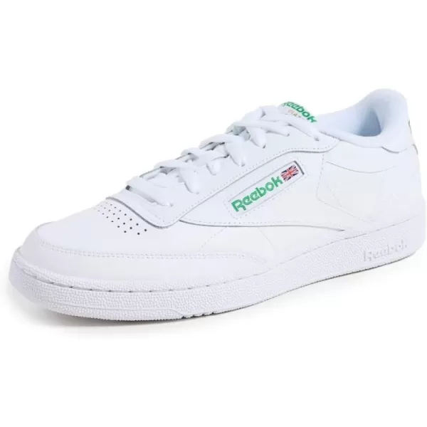 Reebok Mens Club C 85 SneakerWhiteGreen