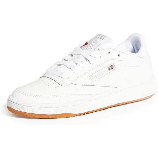 Reebok Mens Club C 85 SneakerWhiteLight GreyGum