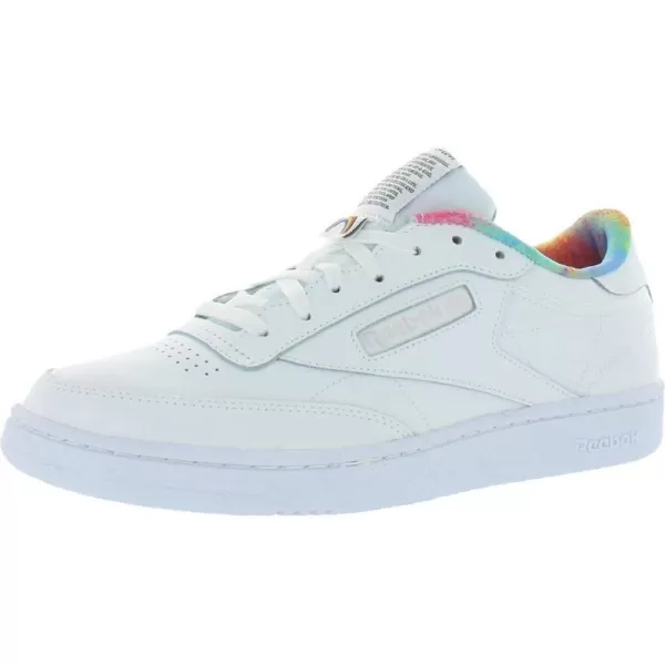 Reebok Mens Club C 85 SneakerWhiteRainbow