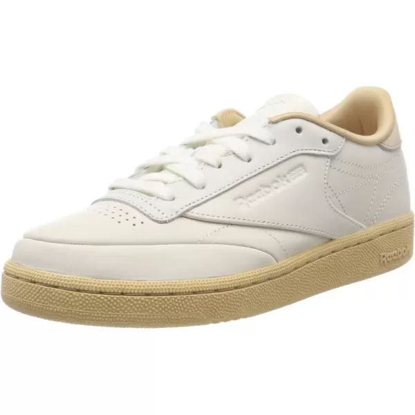 Reebok Unisex Club C 85 SneakerBlack Fld Edge Chalk Sahara White Fld Edge Chalk Sahara White