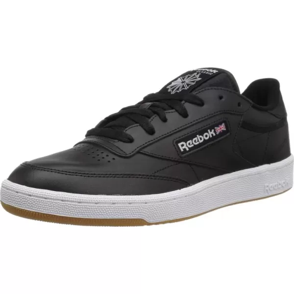 Reebok Unisex Club C 85 SneakerBlackWhite Gum