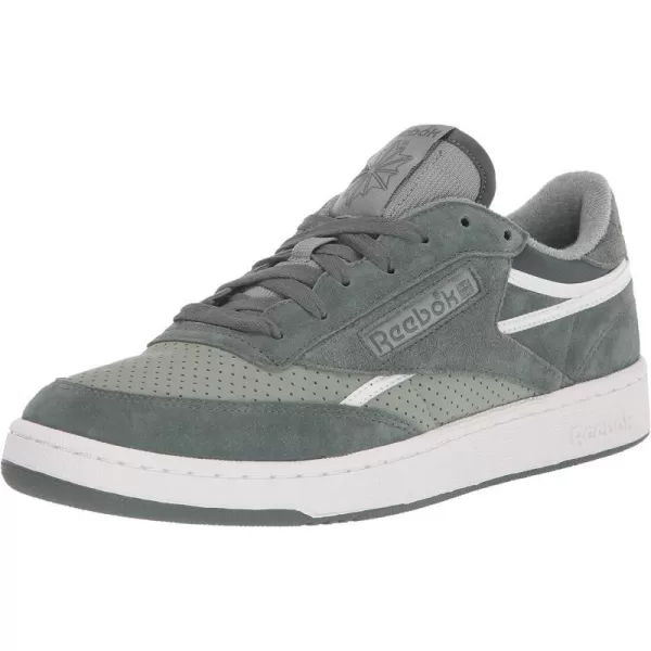 Reebok Unisex Club C 85 SneakerChalk GreenHarmony GreenWhite