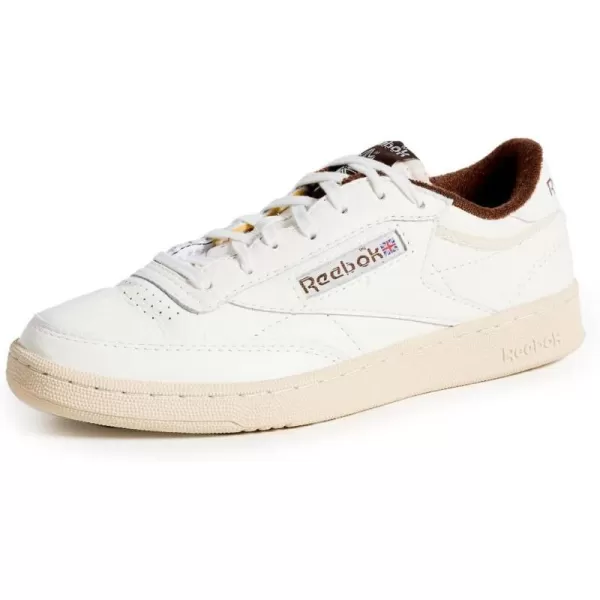 Reebok Unisex Club C 85 SneakerChalkAlabasterBrush Brown