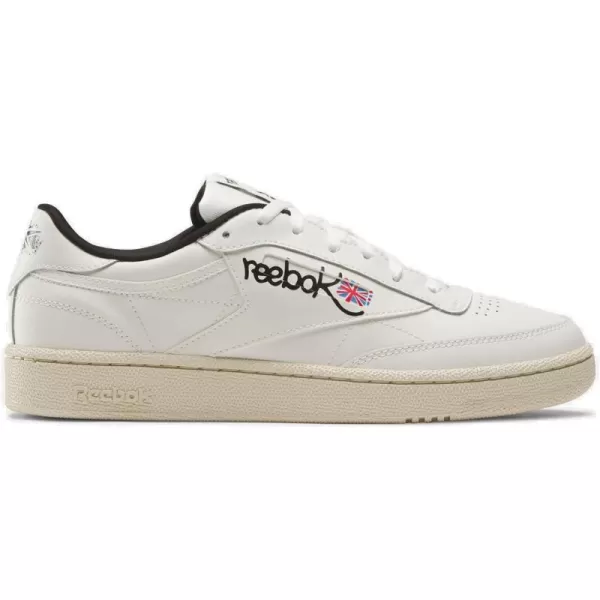 Reebok Unisex Club C 85 SneakerChalkPaper WhiteCore Black