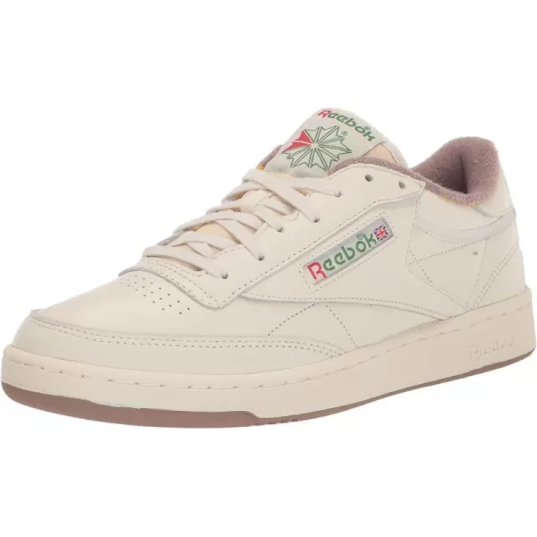 Reebok Unisex Club C 85 SneakerChalkTaupeGlen Green