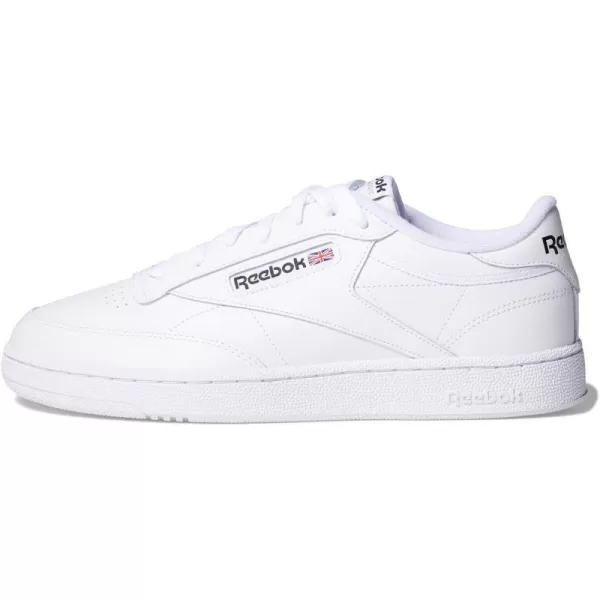 Reebok Unisex Club C 85 SneakerFootwear WhiteFootwear WhiteCore Black