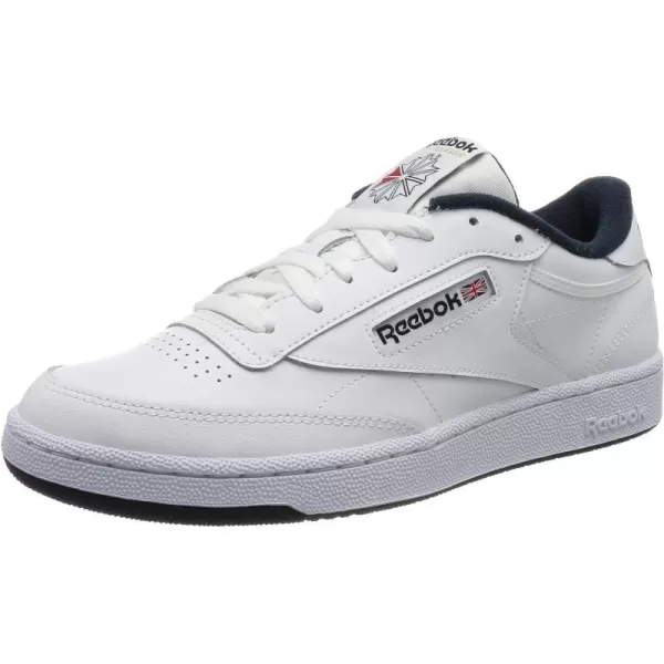 Reebok Unisex Club C 85 SneakerWhite Intense WhiteNavy 0