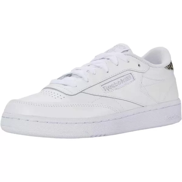 Reebok Unisex Club C 85 SneakerWhiteSilver MetallicWhite