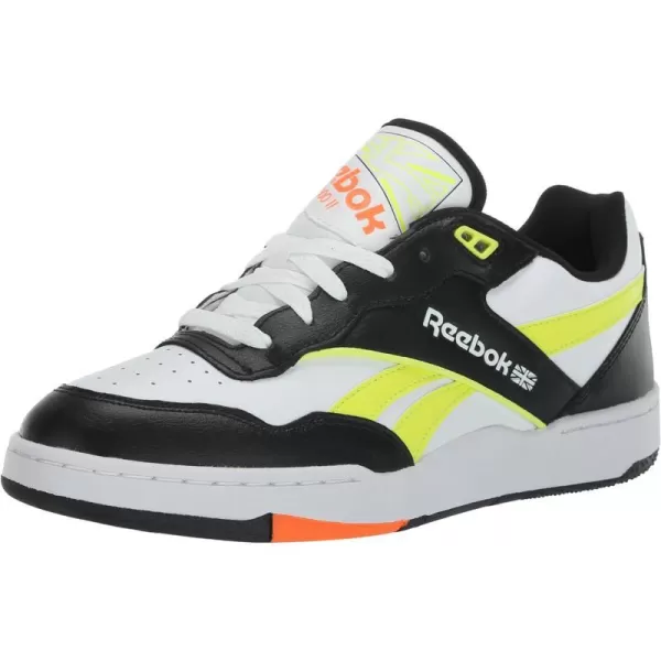 Reebok UnisexAdult Bb 4000 Ii SneakerBlackSolar Acid YellowWhite