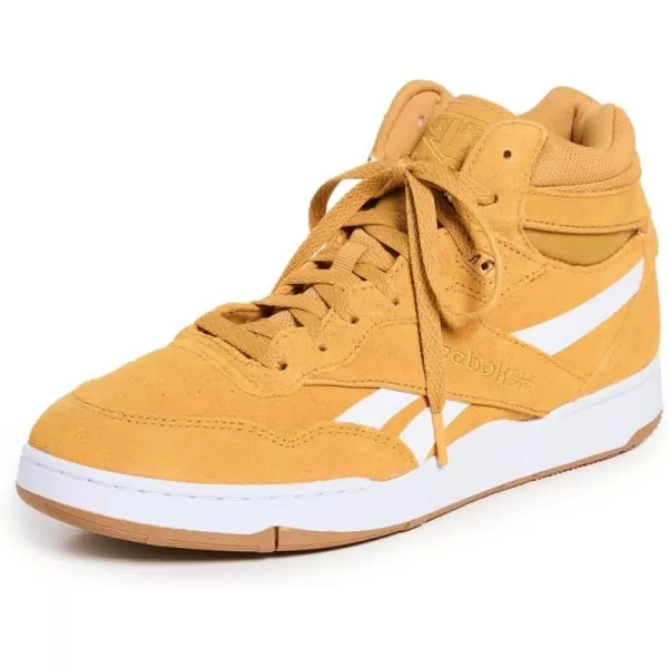 Reebok UnisexAdult Bb4000 Ii Mid SneakerRetro GoldShocking OrangeWhite