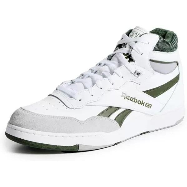 Reebok UnisexAdult Bb4000 Ii Mid SneakerWhiteCold GreyVarsity Green