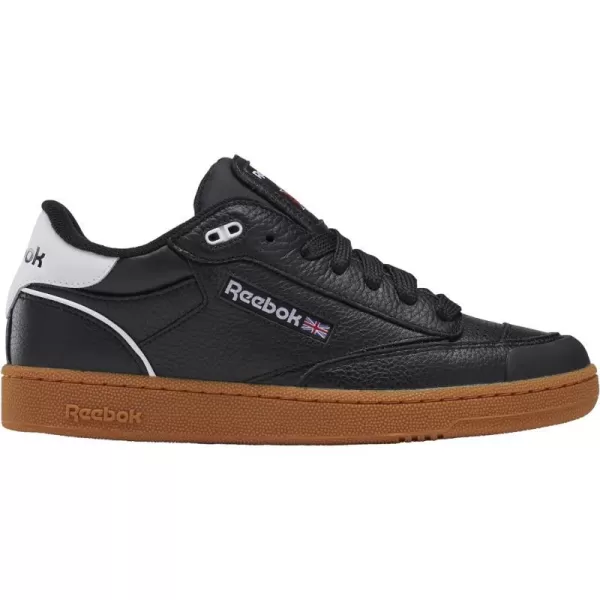 Reebok UnisexAdult Club C Bulc SneakerBlackWhiteGum