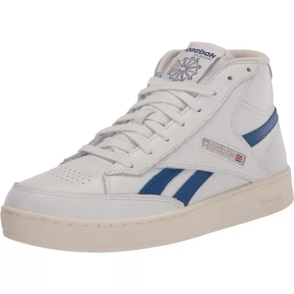 Reebok UnisexAdult Club C Form High Top SneakerWhiteChalkVector Blue