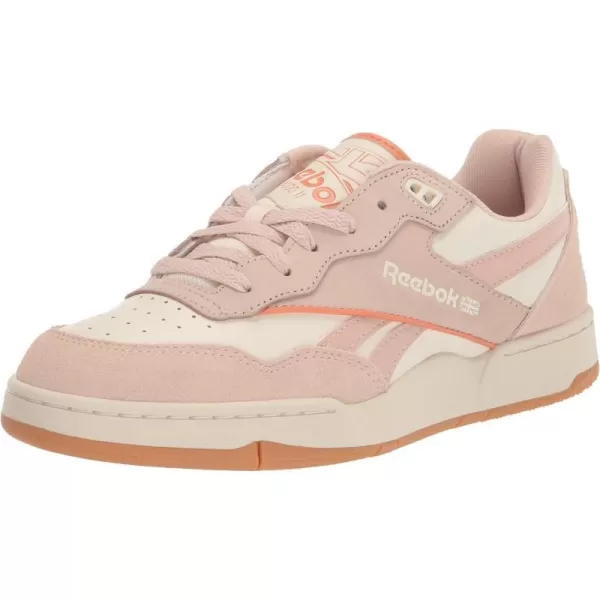 Reebok Womens BB 4000 II Basketball ShoeWhiteSoft EcruCoral Court