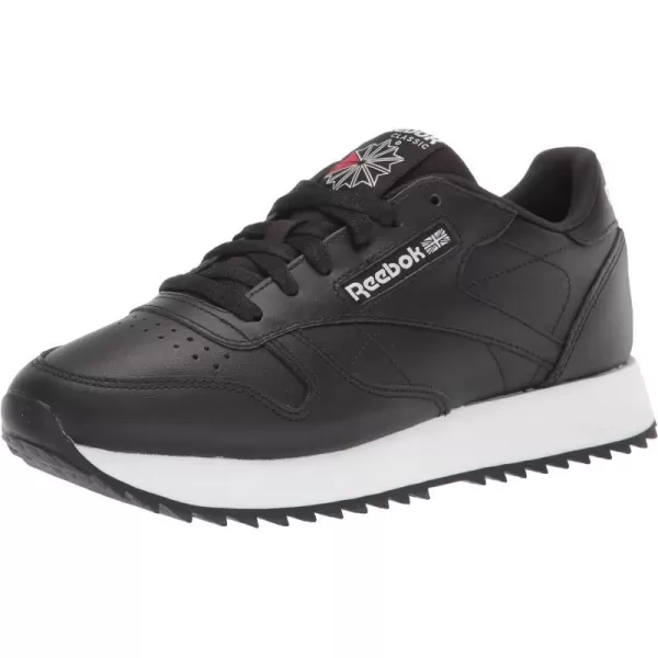 Reebok Womens Classic Leather SneakerBlackWhite