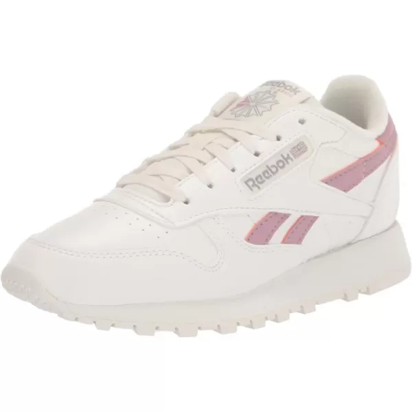 Reebok Womens Classic Leather SneakerChalkChalkInfused Lilac